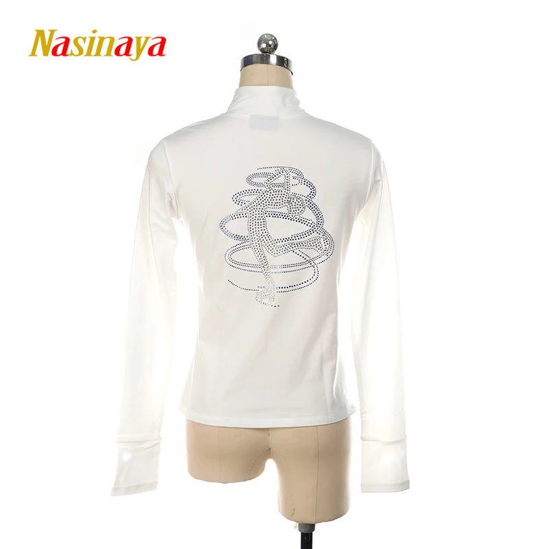Women’s Rhythmic Gymnastics Figure Skating Shiny Rhinestone Jacket