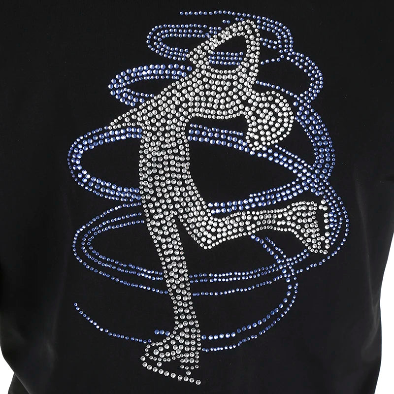 Women’s Rhythmic Gymnastics Figure Skating Shiny Rhinestone Jacket