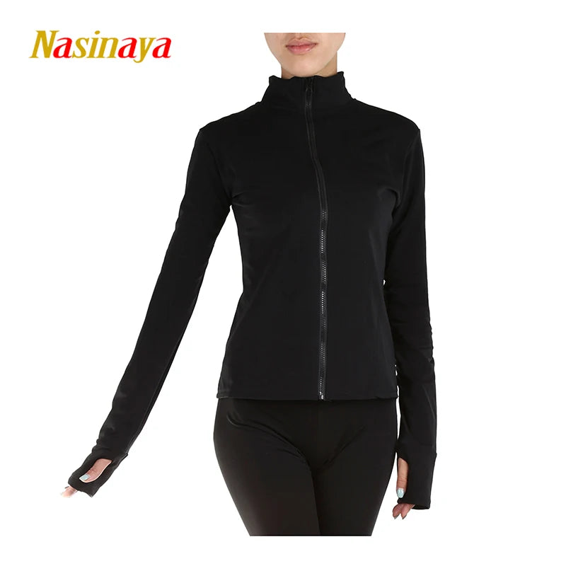 Women’s Rhythmic Gymnastics Figure Skating Shiny Rhinestone Jacket